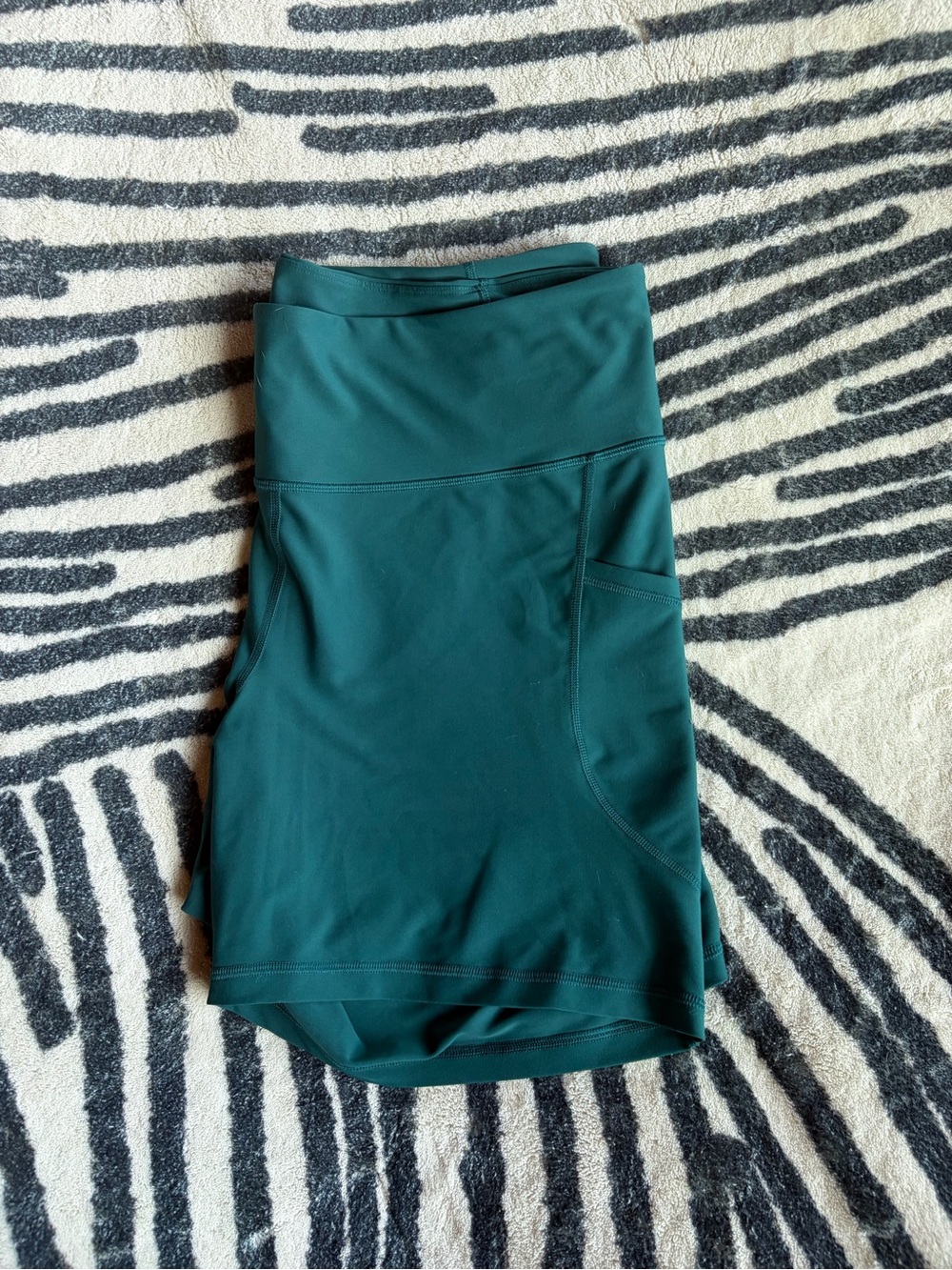 XXL Old Navy Active PowerSoft high-rise biker shorts in a gorgeous deep teal gre
